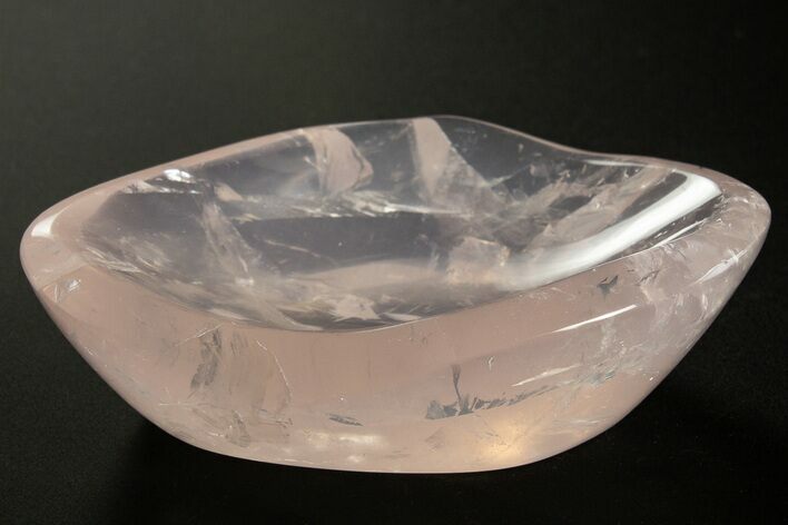 Polished Rose Quartz Dish #336882